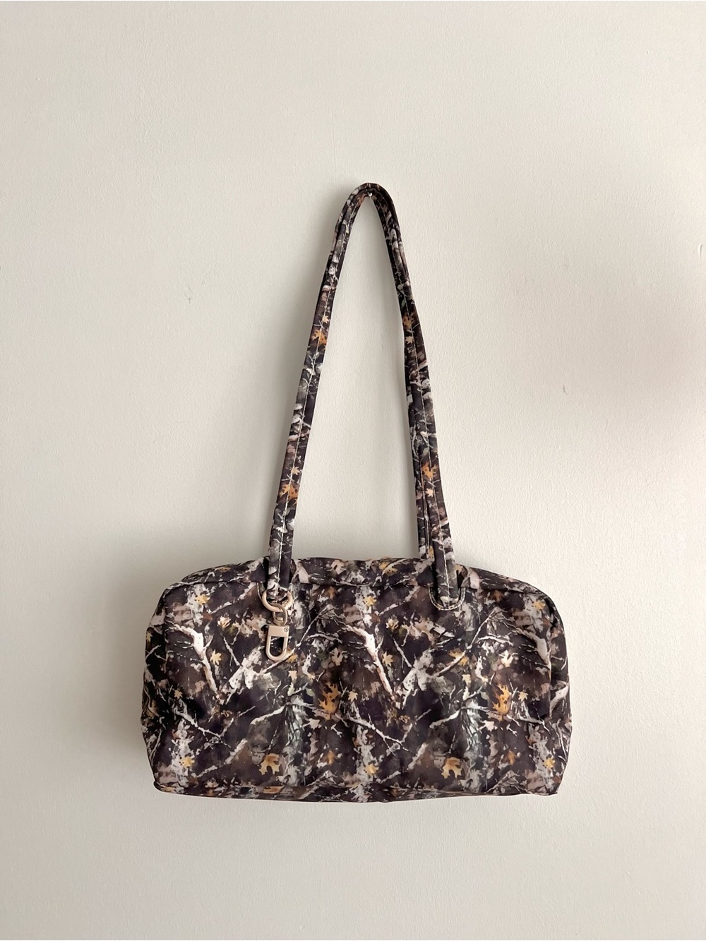 NEW Camouflage Forest Print Bowler Shoulder Bag